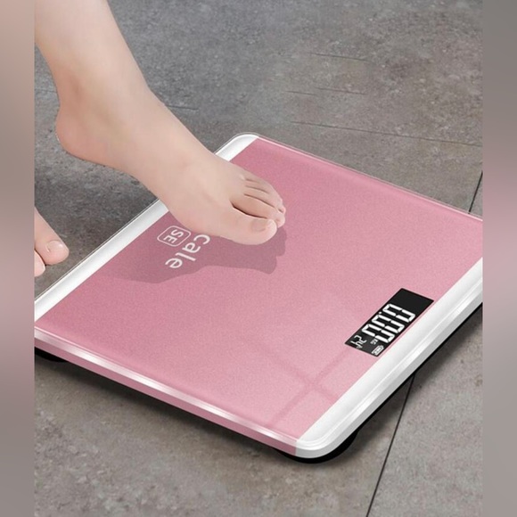 Other - NEW Tempered Glass Electronic Scale, Modernist Letter Graphic Digital Scale